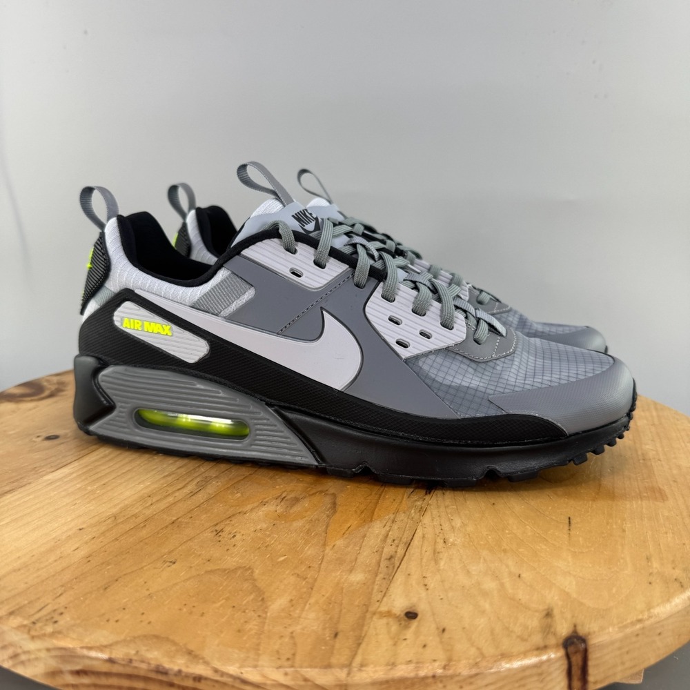 Nike Air Max 90 Drift Mens Size 8.5 Shoes Cool Grey Neon Volt Sneaker IO1908-065